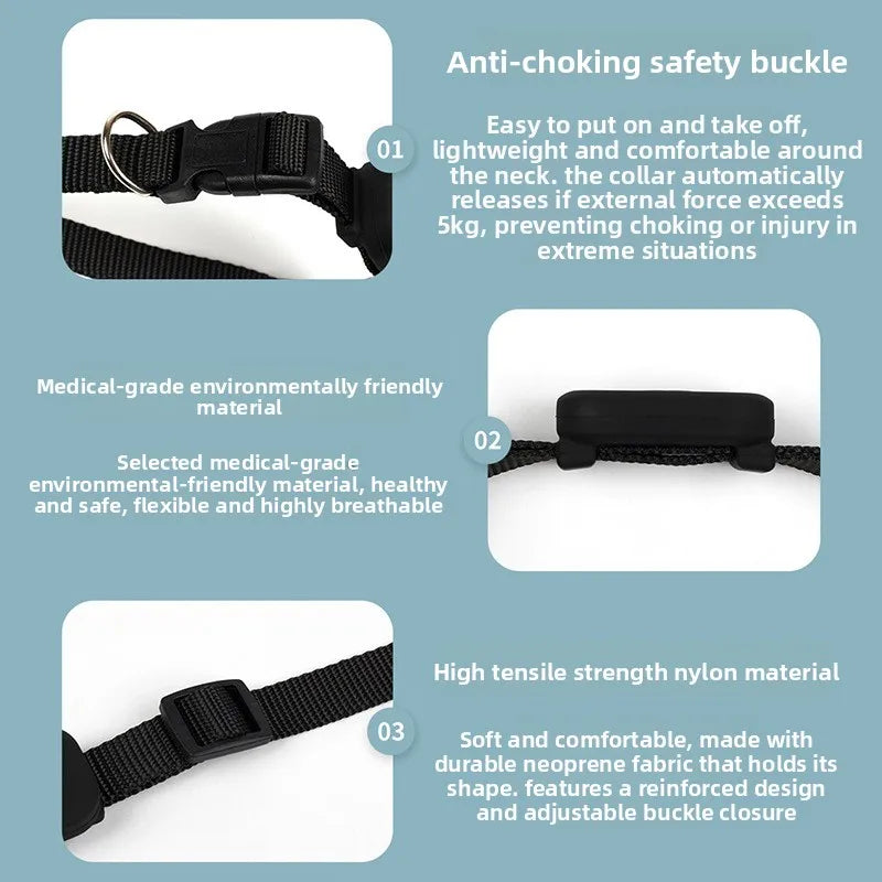 eable Rastreador en Tiempo Real con Alerta de Movimiento Collar Anti-pérdida Perros y Gatos Compatible con Apple Find My