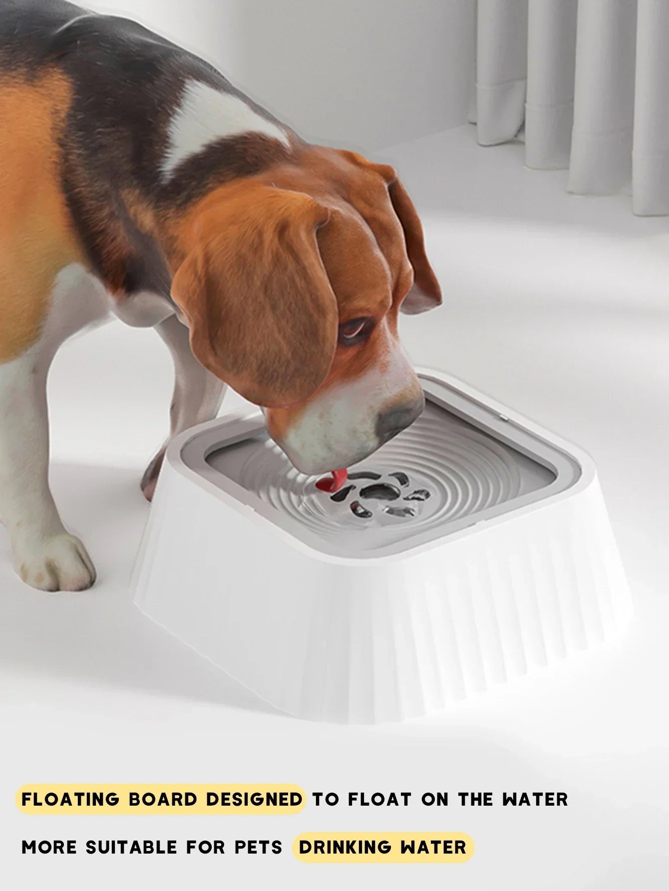 Bebedero Antiderrames para Perros y Gatos – Plato de Agua Flotante de Llenado Lento, Fuente de Agua Limpia para Mascotas