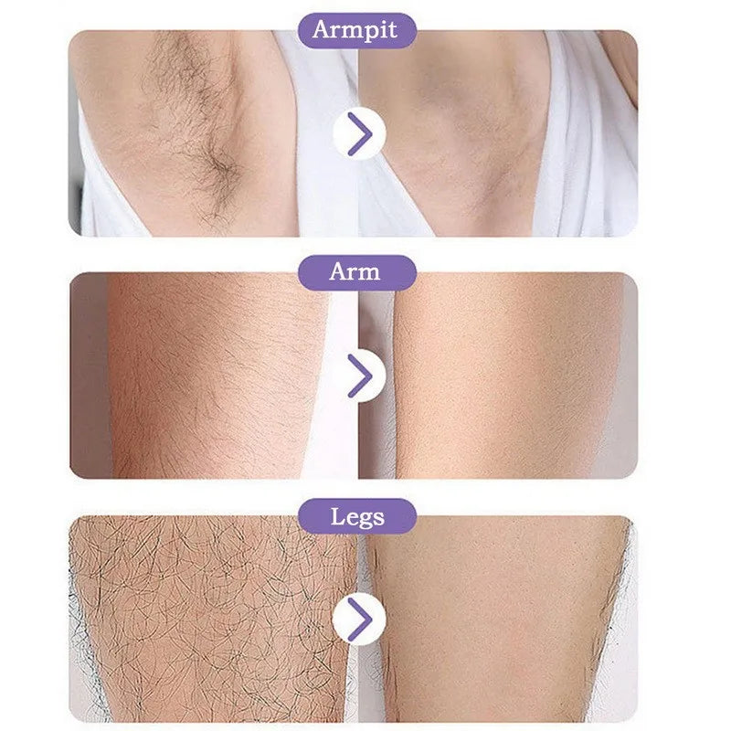 Depiladora Física de Nano Cristal: Removedor de Vello Corporal Indoloro y Reutilizable para Hombre y Mujer