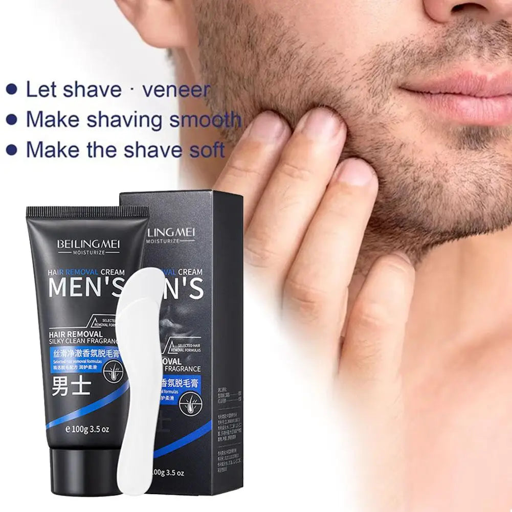 Crema Depilatoria para Hombres y Mujeres, Sin Dolor, Suave y Refrescante, Remodelando la Confianza, Disfruta de una Piel Sedosa 60ml/100g