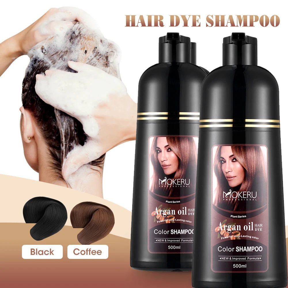 Champú Colorante para Cabello con Aceite de Argán – Cubre Canas